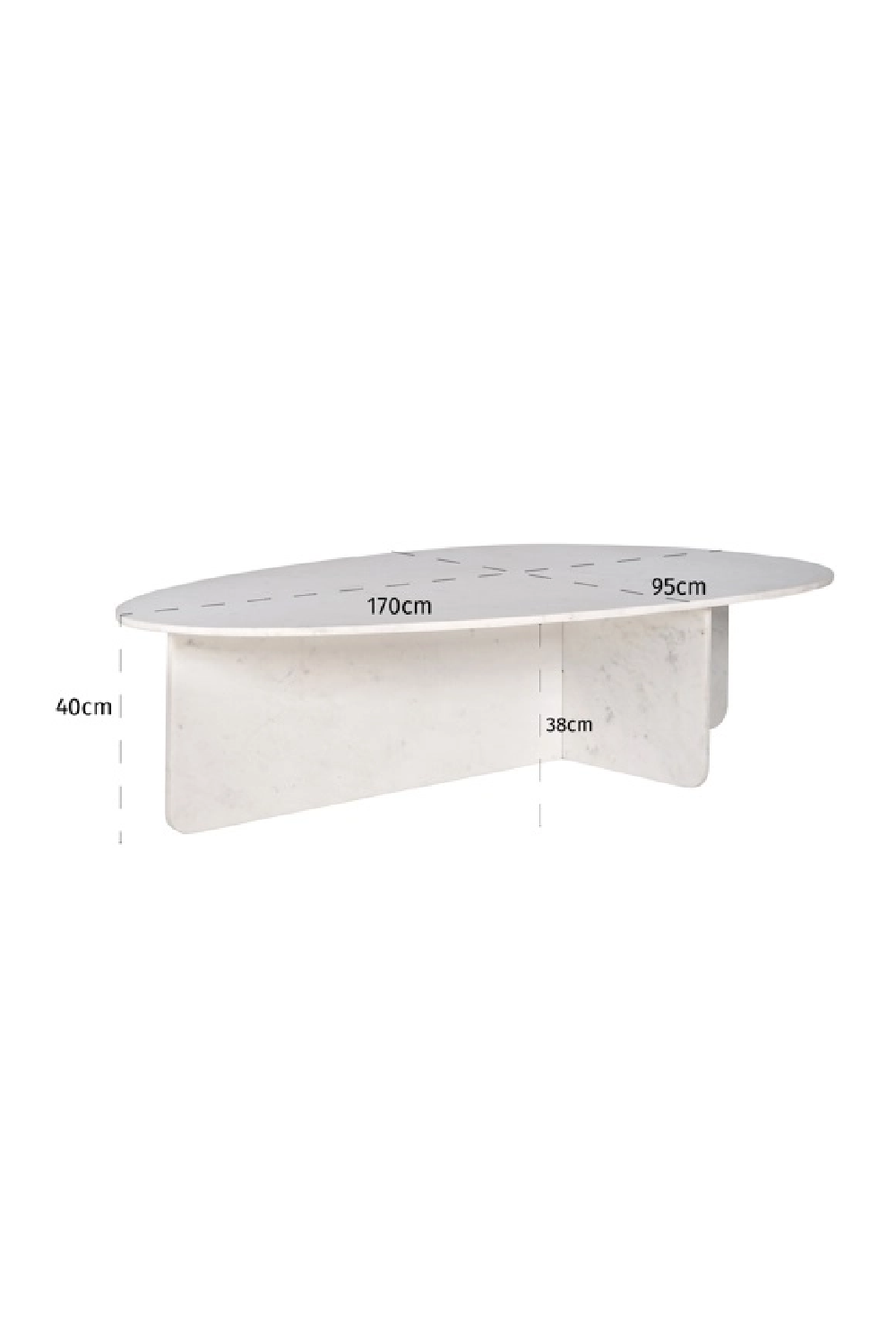White Marble Coffee Table | Oroa.com