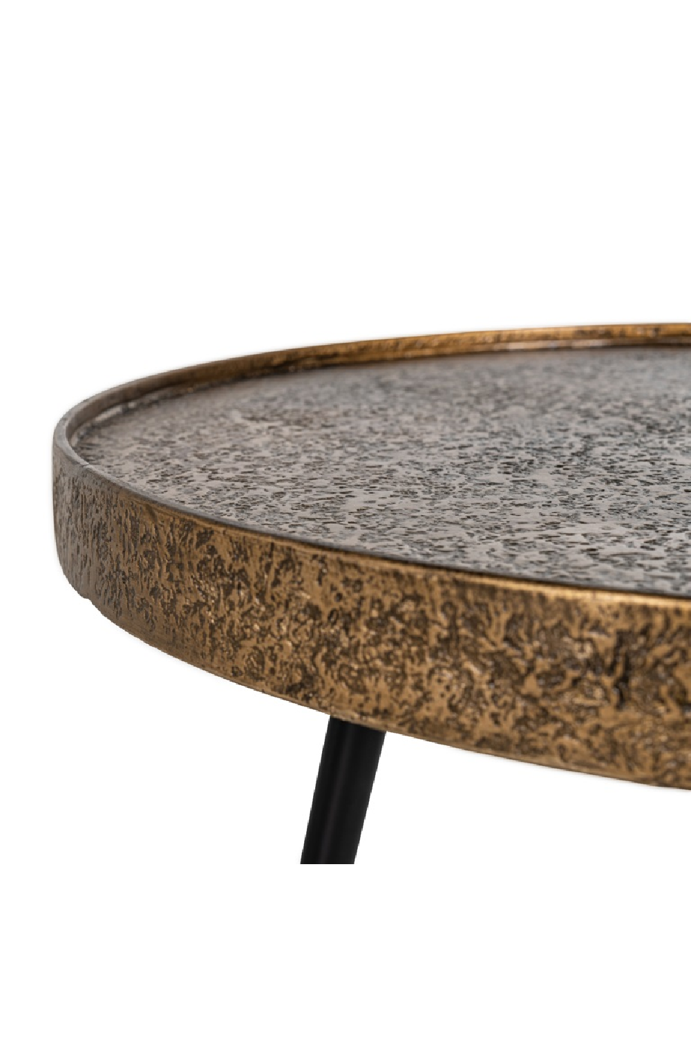 Rustic Gold Coffee Table Set (3) | Richmond Interiors Luton | Oroa.com