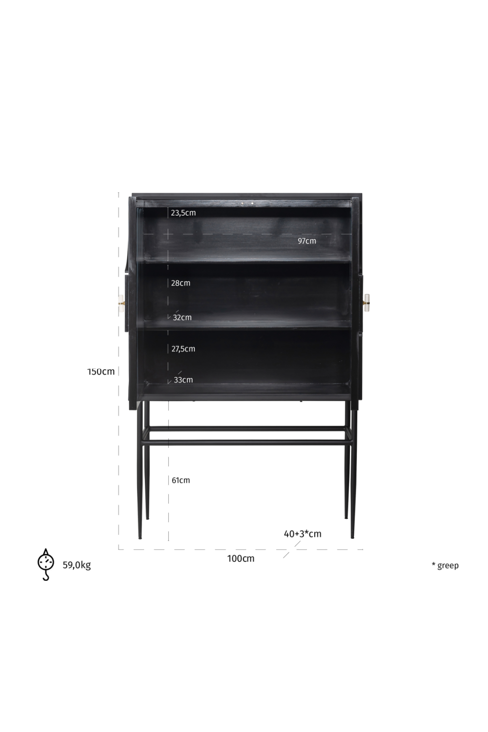 Wooden Contemporary Cabinet | Oroa.com