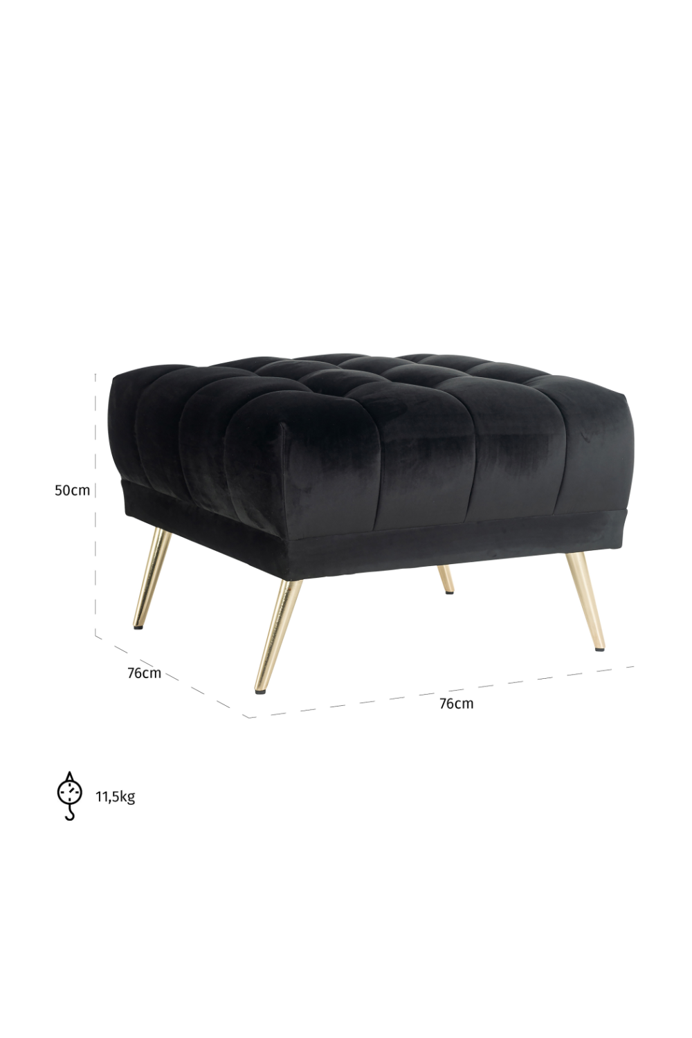 Modern Upholstered Hocker | Oroa.com
