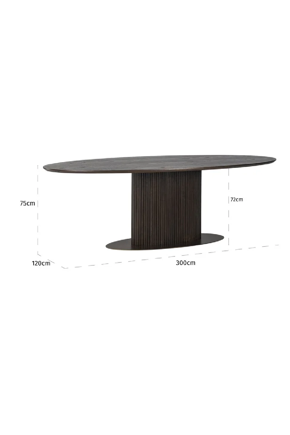 Oak Oval Dining Table | Richmond Interiors Luxor | Oroa.com