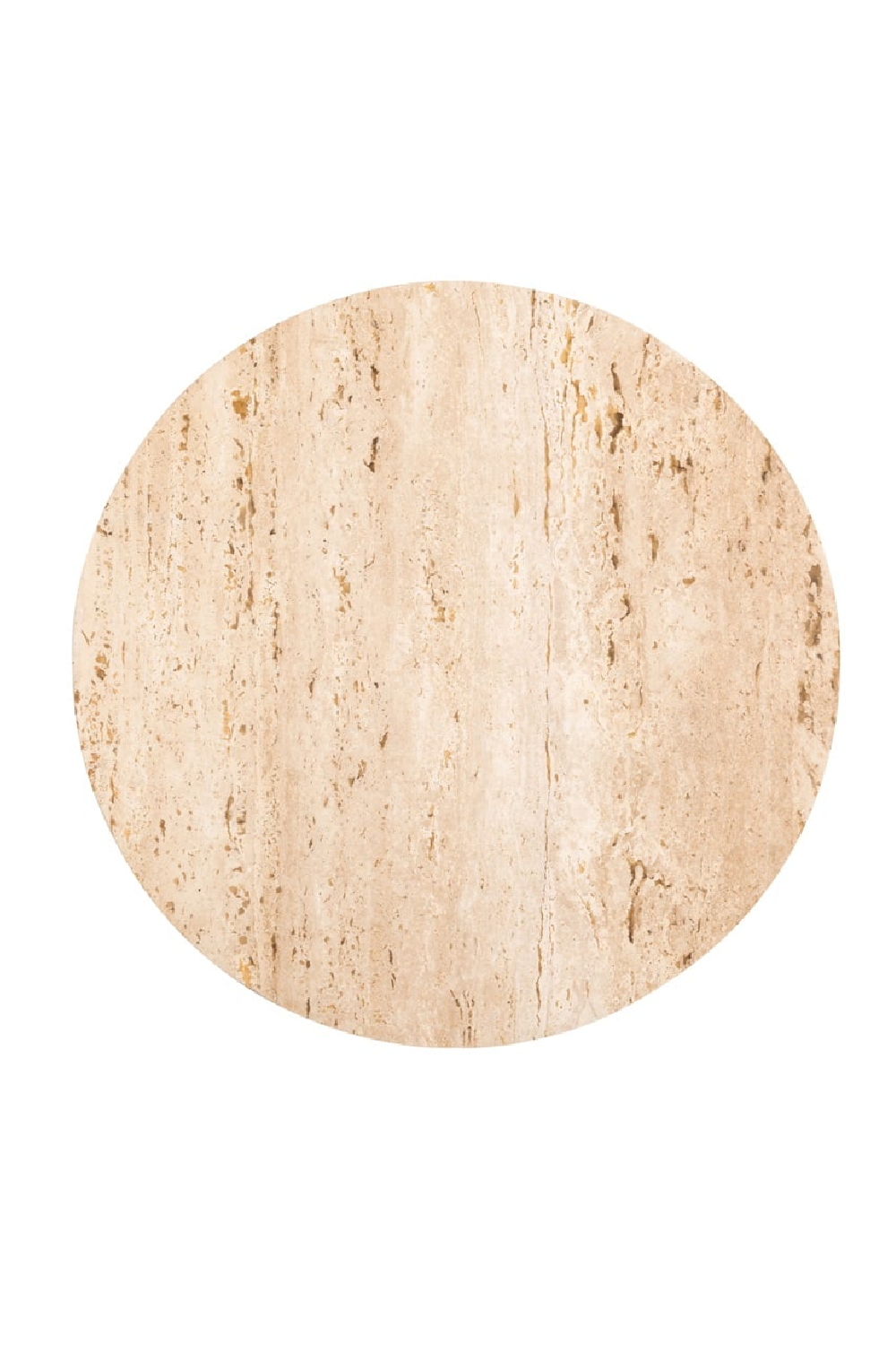 Round Travertine Nesting Coffee Tables (2) | Oroa.com