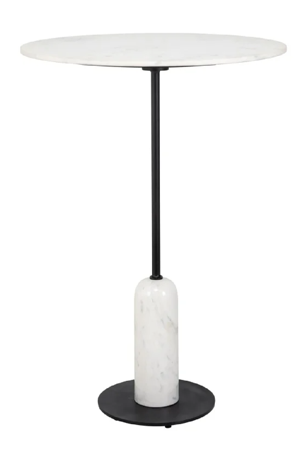 White Marble Pedestal Bar Table | Richmond Interiors Jagger | Oroa.com