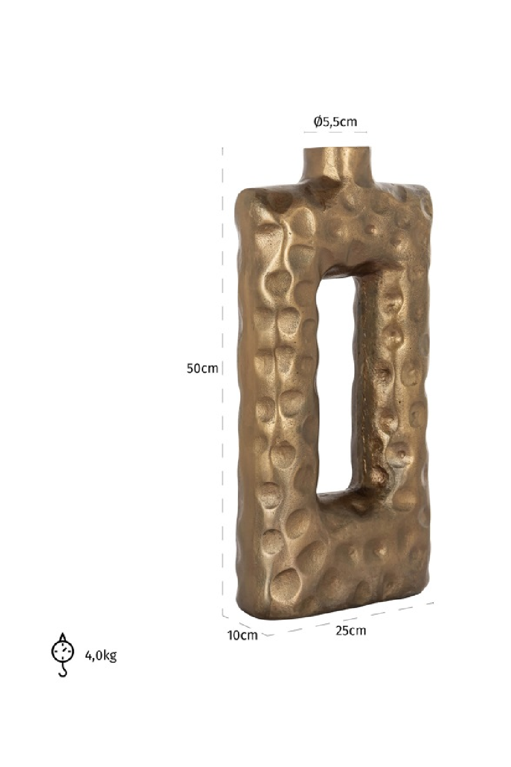 Rustic Aluminium Vase | Oroa.com
