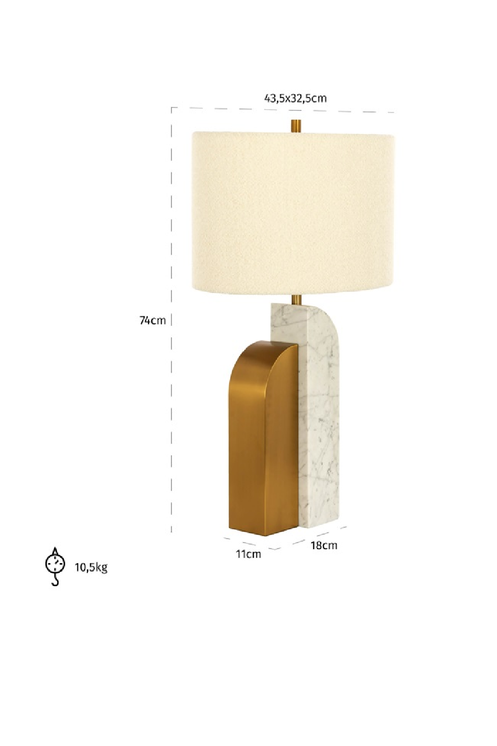 Modern Table Lamp | Richmond Interiors Liliana | Oroa.com