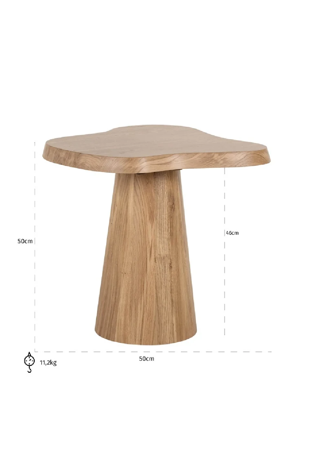 Natural Oak Side Table | Oroa.com