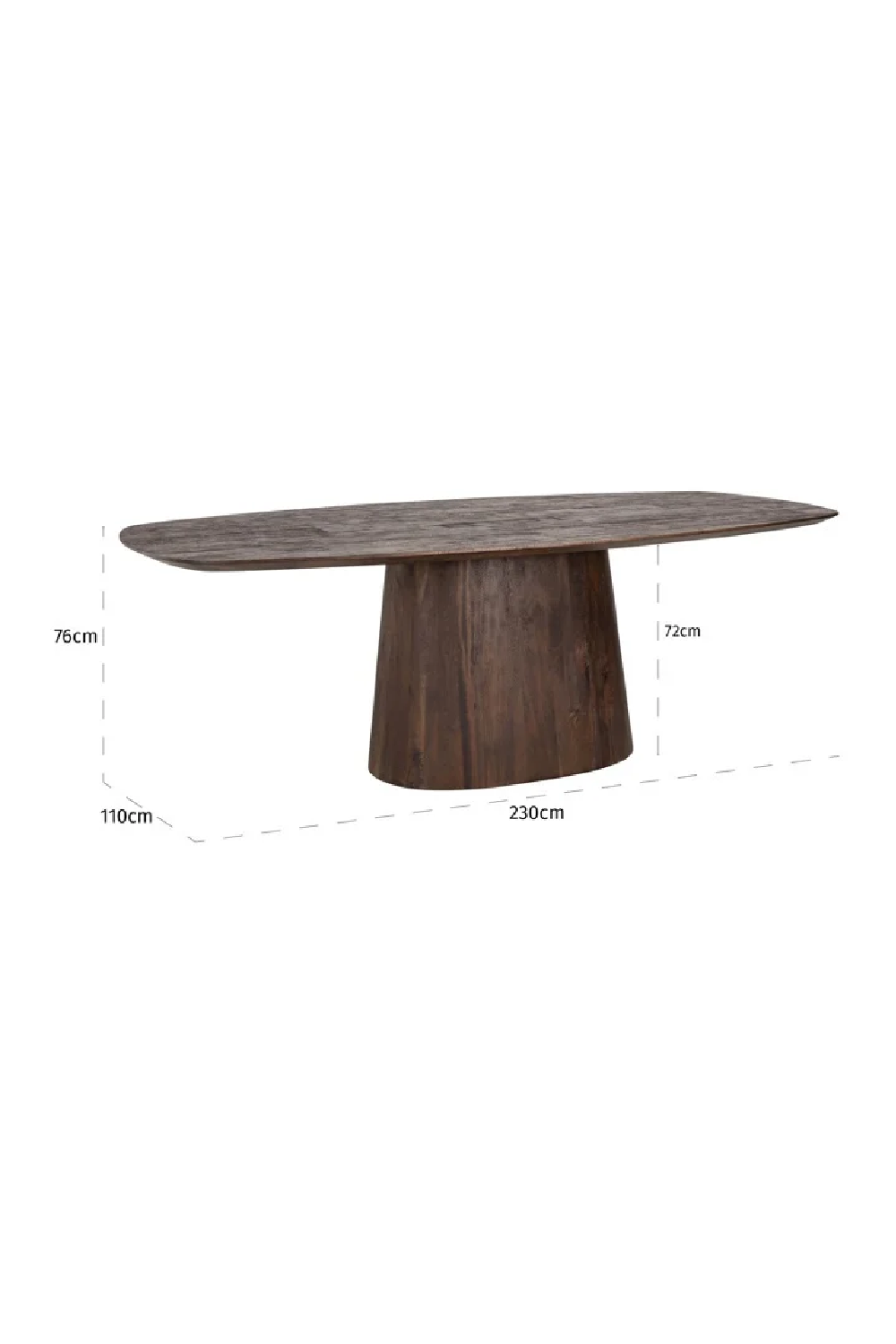 Wooden Oval Dining Table | Richmond Interiors Alix | Oroa.com