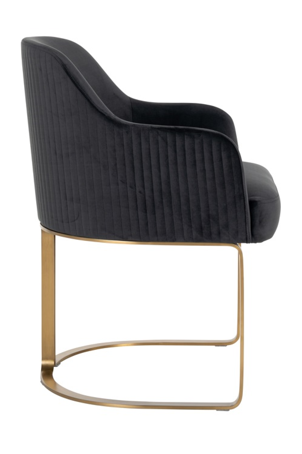 Dark Gray Velvet Armchair | Richmond Interiors Hadley | Oroa.com