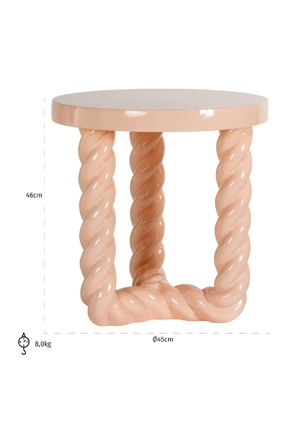 Pastel-Colored Side Table | Richmond Interiors Rosly | Oroa.com