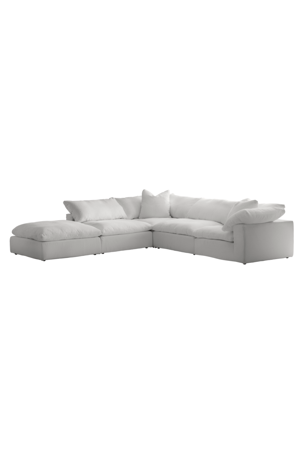 Chalk White Linen Sectional Sofa L | Andrew Martin Truman | OROA