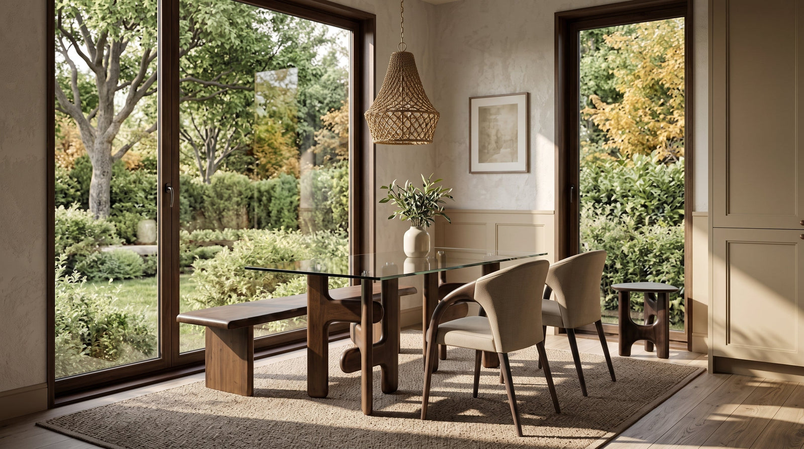 Sunlit Modern Breakfast Nook