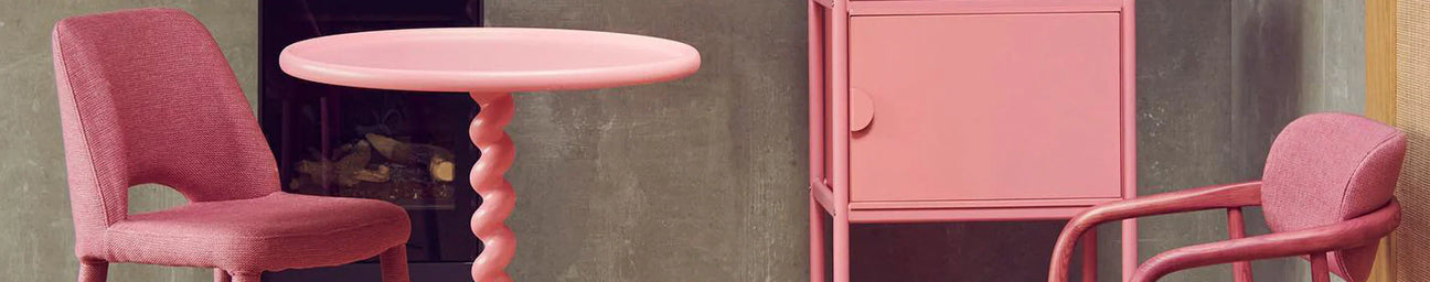 Pink chairs pink tables