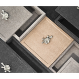Leather Wrapped Square Box | Pinetti Thalia | OROA.com