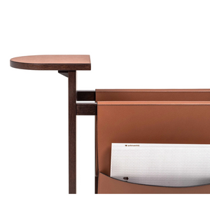 Wheeled Wooden Magazine Rack | Pinetti Tata | OROA.com