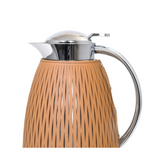 Leather Covered Glass Thermal Carafe | Pinetti Janine | OROA.com