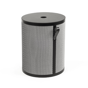 Leather Short Round Basket | Pinetti Nadia | OROA.com