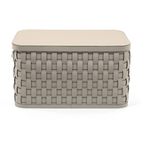 Woven Leather Shoes Basket | Pinetti Demetra | OROA.com