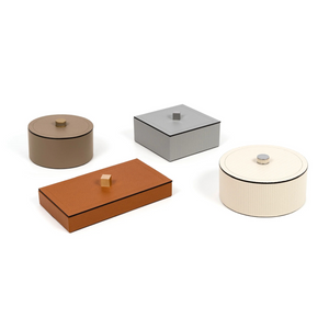 Leather Covered Wooden Box | Pinetti Kate | OROA.com