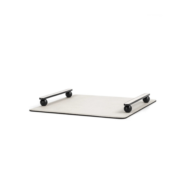 Leather Tray With Handles | Pinetti Pamphili | OROA.com