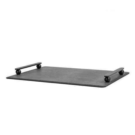 Leather Tray With Handles | Pinetti Pamphili | OROA.com
