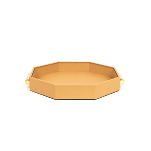 Hexagonal Leather Tray | Pinetti Grace | OROA.com
