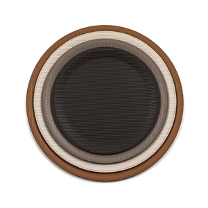 Round Calf Leather Tray | Pinetti Victor | OROA.com