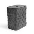 Flat Lidded Rectangular Tall Basket | Pinetti Demetra | OROA.com