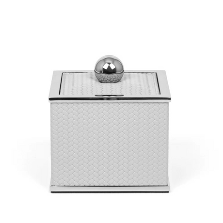 Leather Covered Square Bathroom Set | Pinetti Olimpia | OROA.com