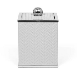 Leather Covered Square Bathroom Set | Pinetti Olimpia | OROA.com