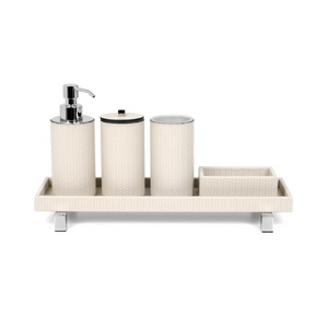 Waterproof Leather Round Bathroom Set | Pinetti Poseidon | OROA.com