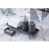 Waterproof Leather Round Bathroom Set | Pinetti Poseidon | OROA.com