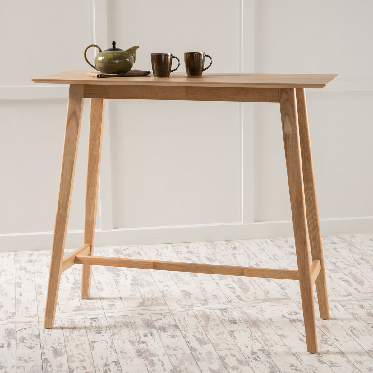 Modern Aesthetic Wood Bar Table | Maison Naturelle
