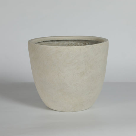 Round Concrete Planter (S/2), Large Outdoor Indoor/Outdoor