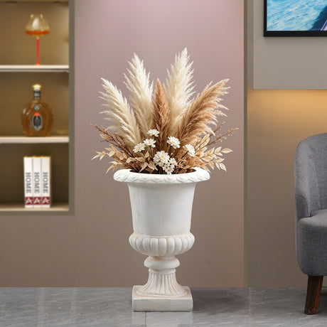 Antique Roman Pedestal Urn Planter | Catchy