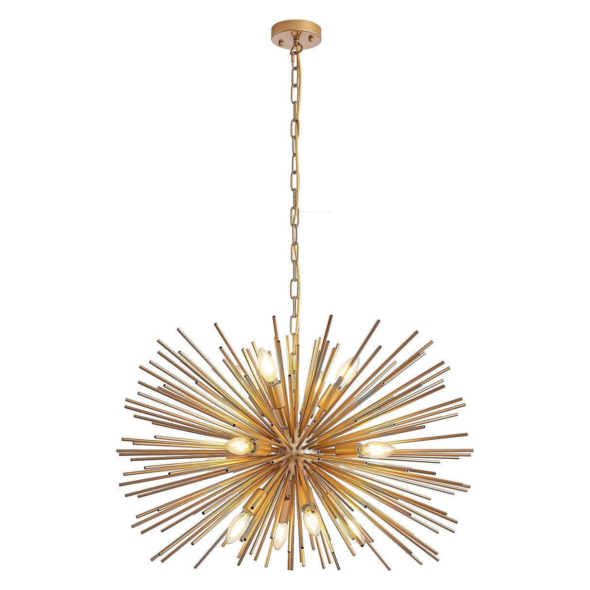 Mid-Century Modern 12-Light Starburst Chandelier - OROA