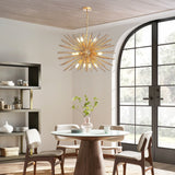 Mid-Century Modern 12-Light Starburst Chandelier - OROA