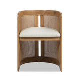 Rustic Curved Upholstered Dining Chair - OROA