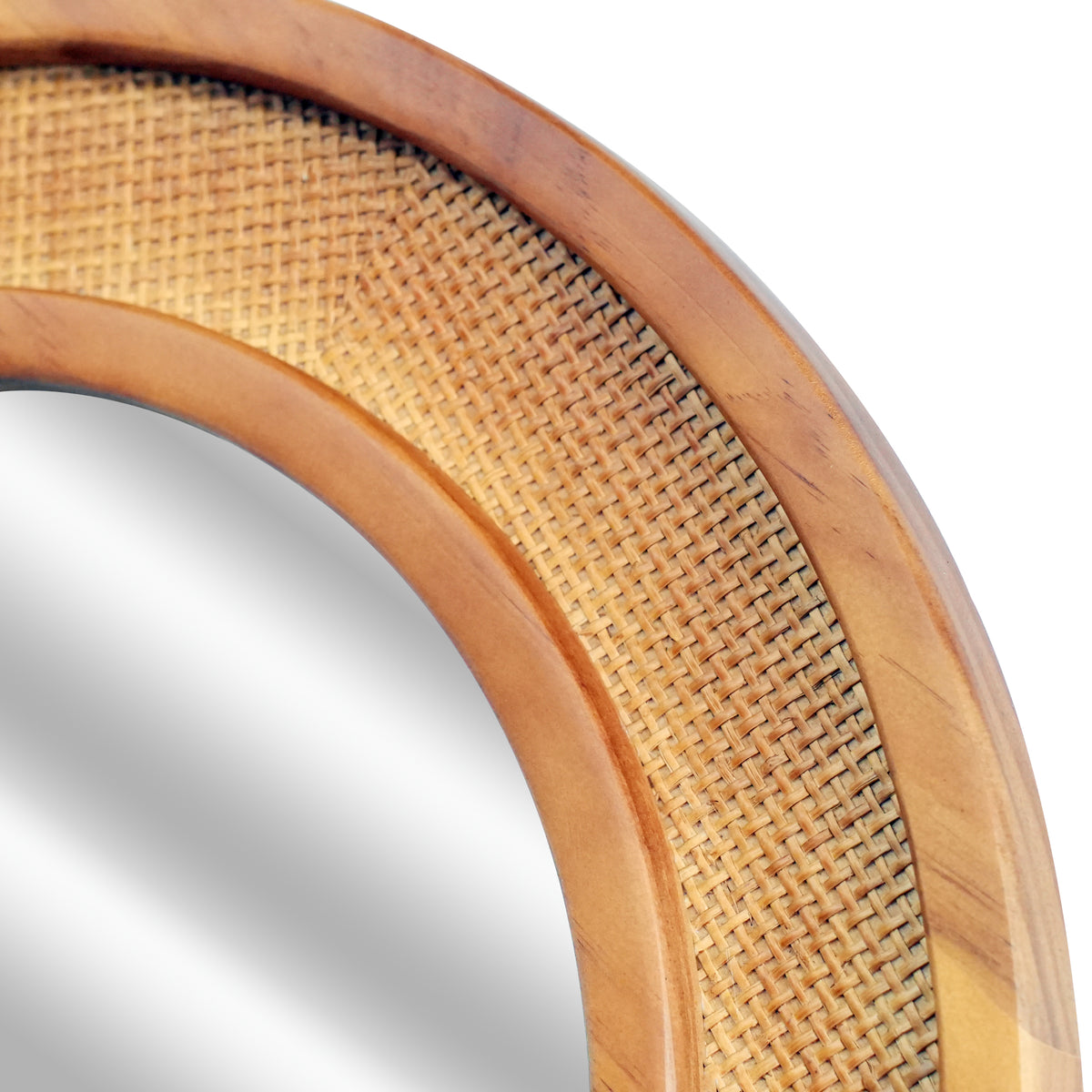 Natural Rattan Oval Wall Mirror – OROA, view 5