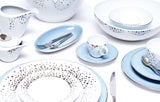 Silver Rain Creamer + Sugar Bowl