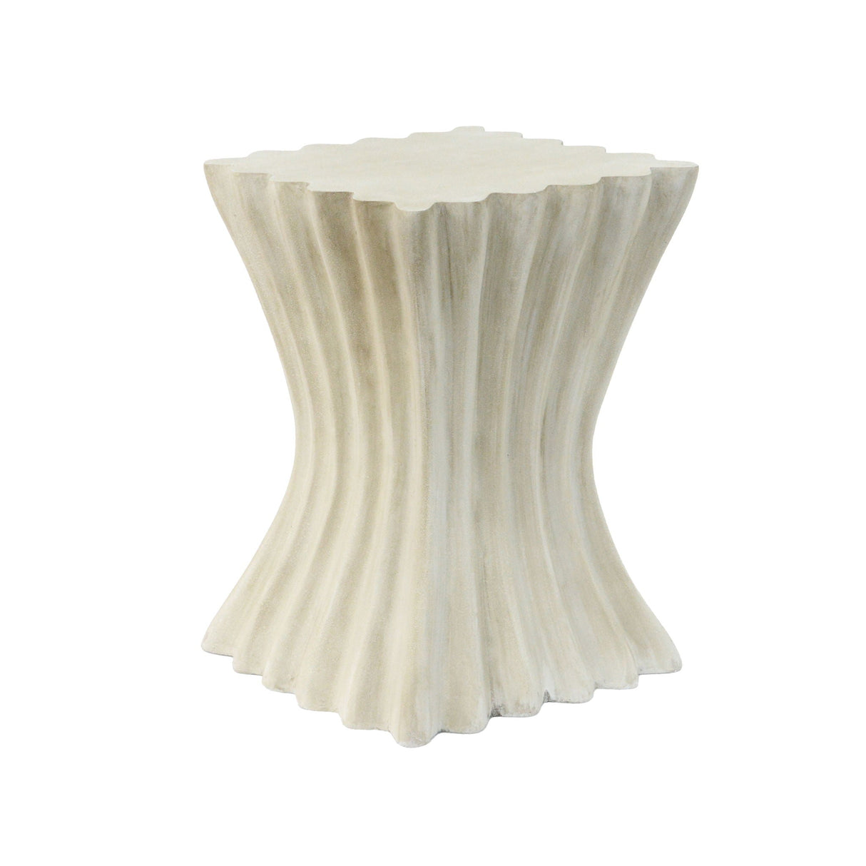Archaistic Wavy Side Table - Antique Sandstone - OROA
