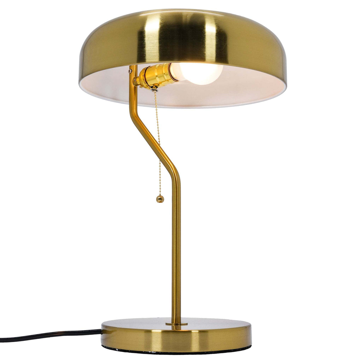Gold Drum Shade Desk Lamp | OROA