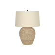 Transitional Table Lamp with Rattan Base