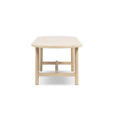 Milo 8-Seat Oval Reclaimed Pine Dining Table, Light Natural Cerused - OROA Online Furniture