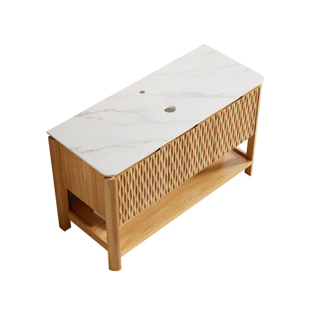 Freestanding Bathroom Cabinet, Carrara - OROA