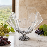 Intricate Grapevine & Acrylic Serving Bowl - OROA