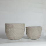Round Concrete Planter (S/2)