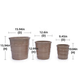 3 Pieces Flowerpot Planter for Patio