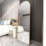 Floor Mounted Full Length Mirror - Gold Frame - OROA