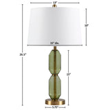 Green Glass Table Lamp - OROA