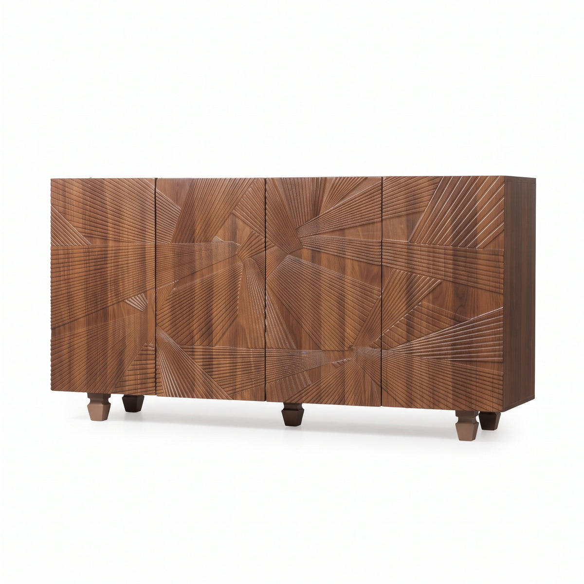 Brown Woven Pattern Sideboard 59 Inch – OROA, view 3